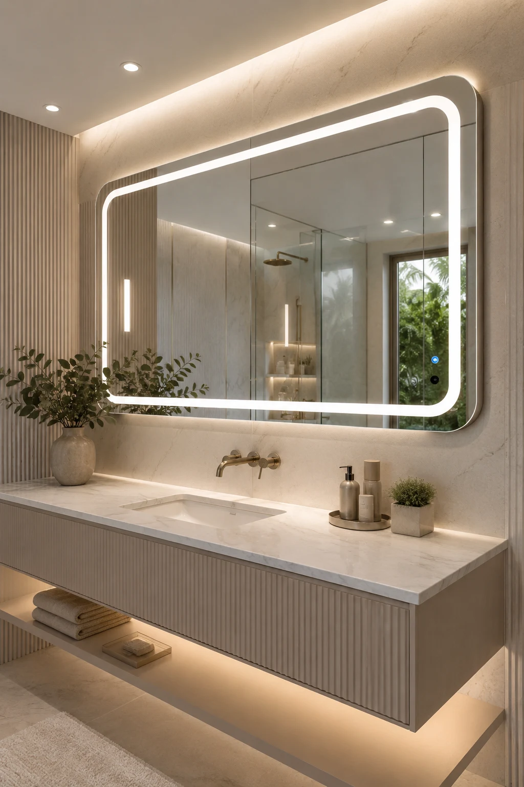 Add Smart Features That Simplify Everyday Life — bathroom led mirror