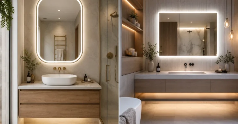 bathroom led mirror