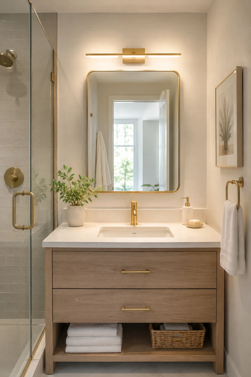 Brighten Small Bathrooms with Smart Bathroom Lighting Over Mirror — bathroom lighting over mirror