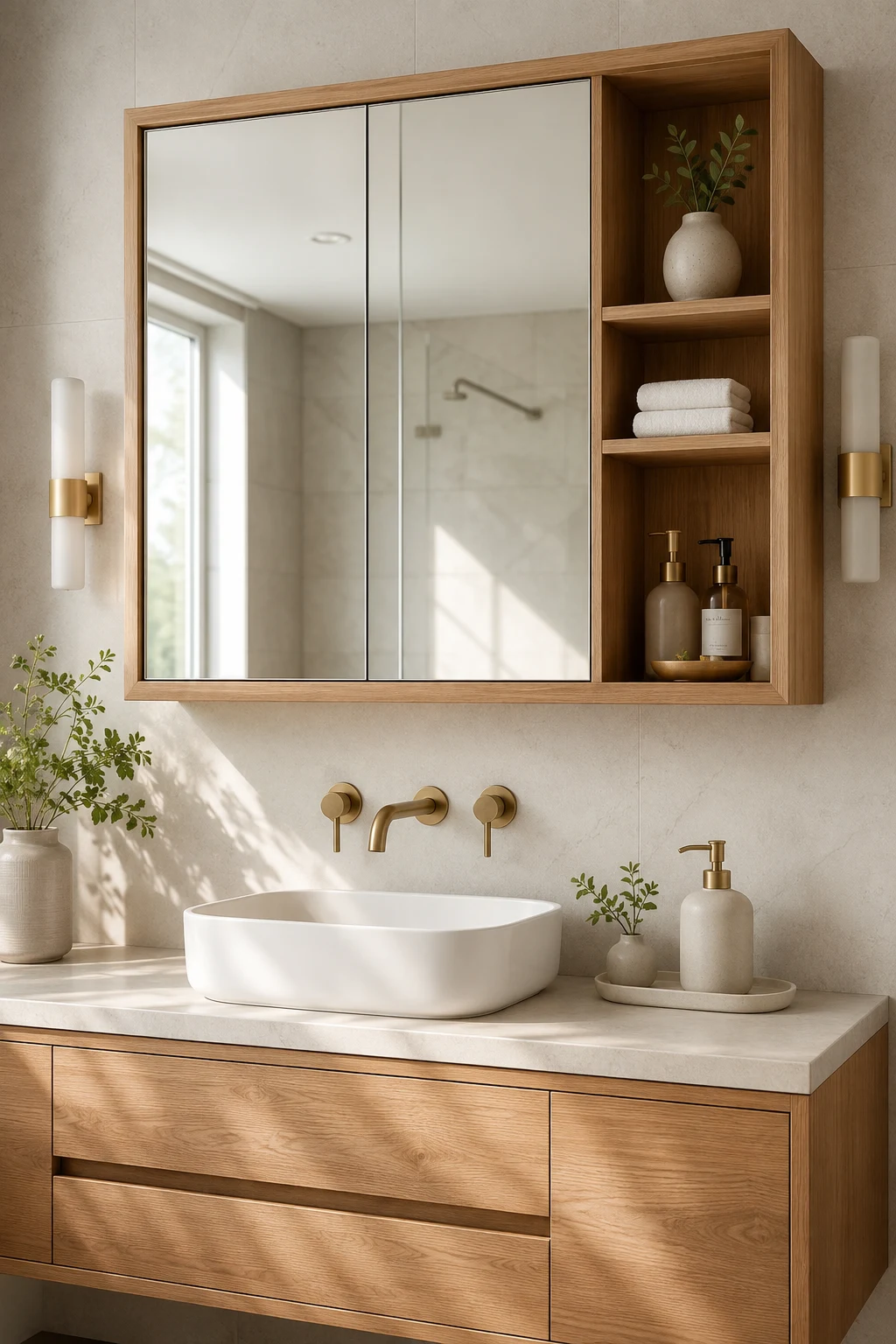 Wood Bathroom Mirror Cabinet That Brings Warmth β bathroom mirror cabinet