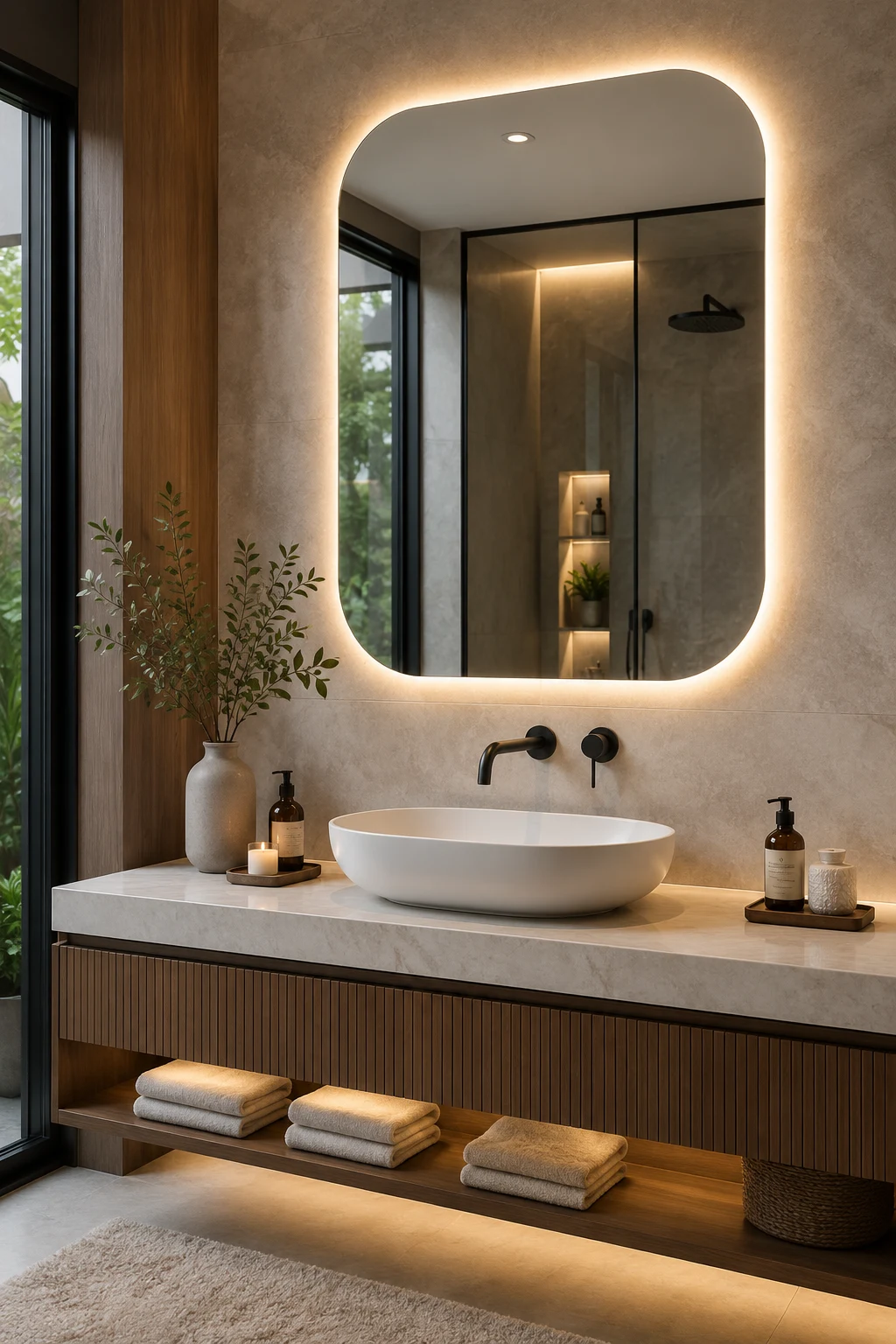Upgrade to an LED Bathroom Mirror Design — bathroom mirror design