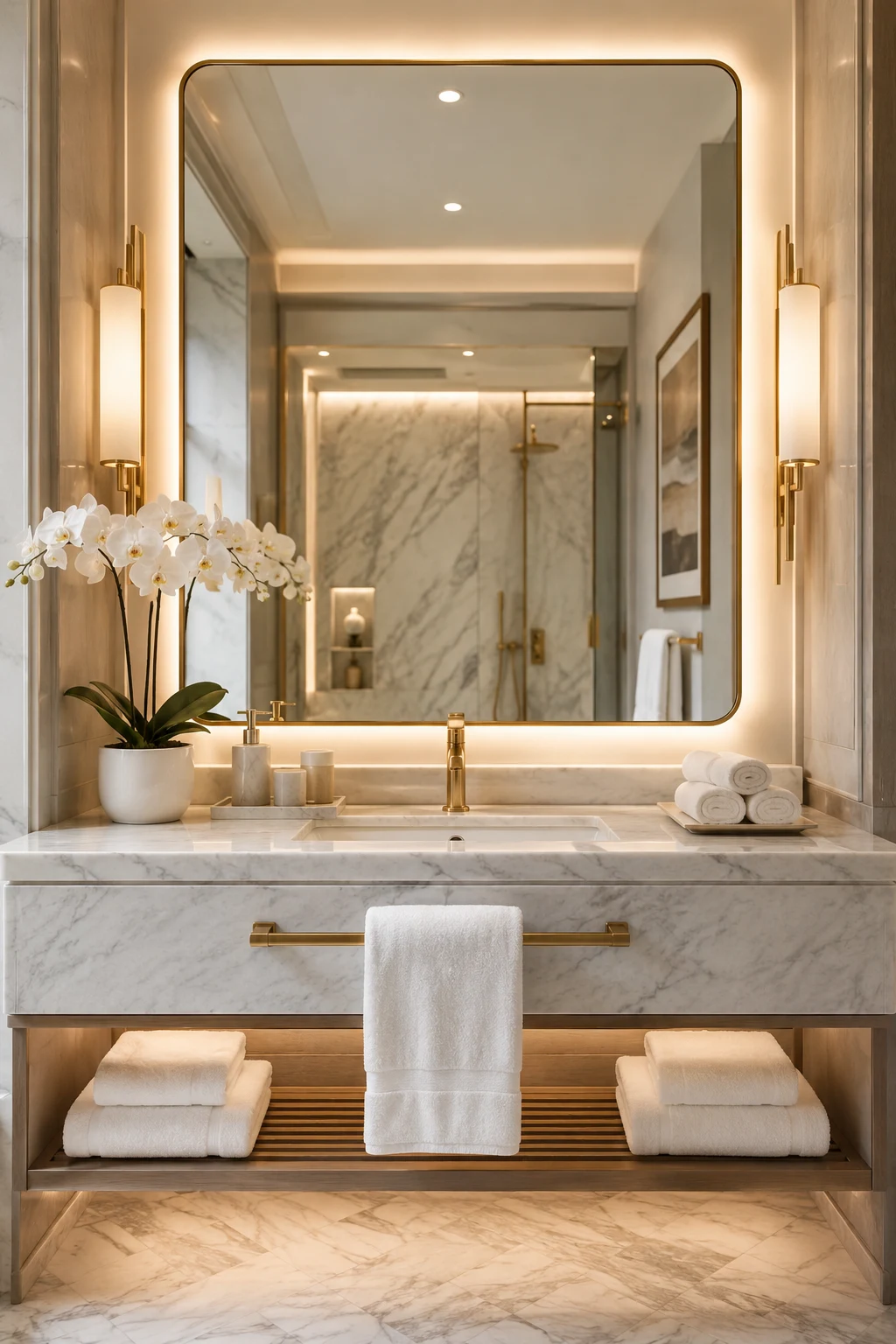 Bring Hotel-Inspired Luxury to Your Bathroom Mirror Selfie โ bathroom mirror selfie
