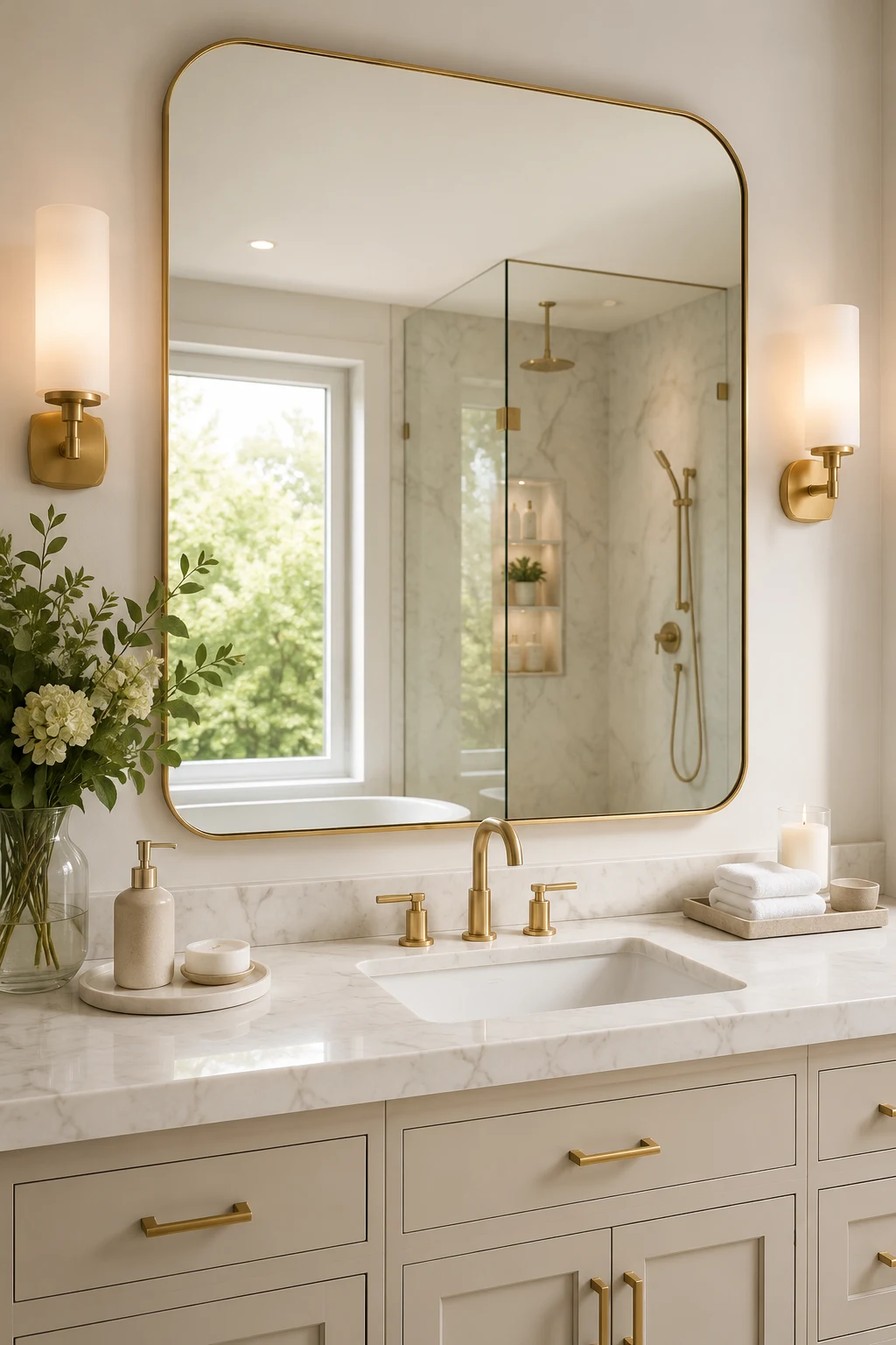 Keep the Bathroom Vanity Mirror Spotless β bathroom vanity mirror