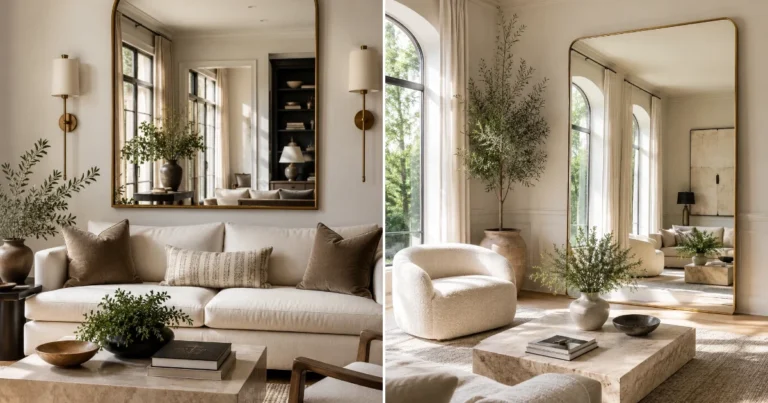 Big mirror in living room: 7 Must-See Ideas for 2026 big mirror in living room
