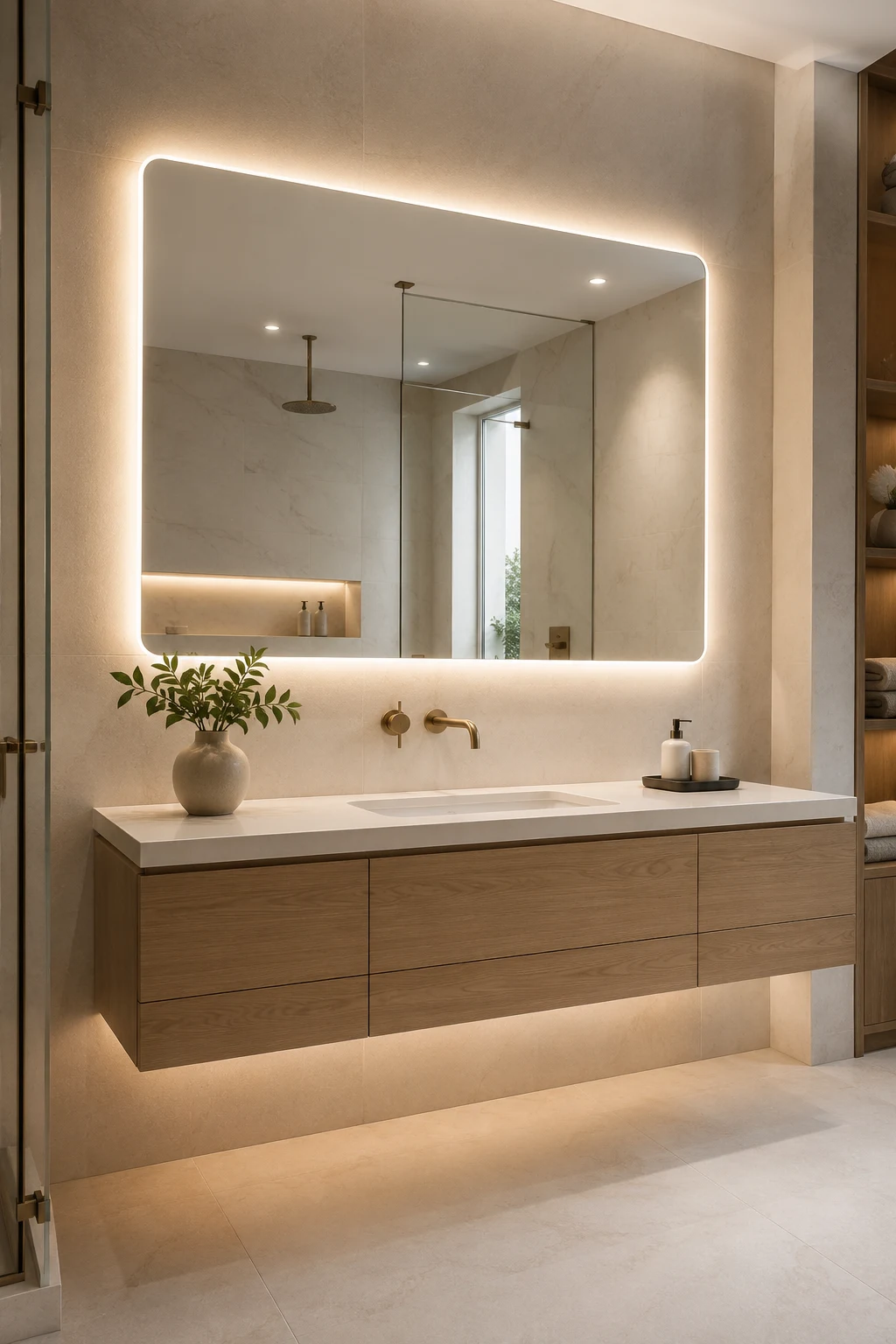 Choose a Frameless LED Bathroom Mirror for a Modern Look — led bathroom mirror