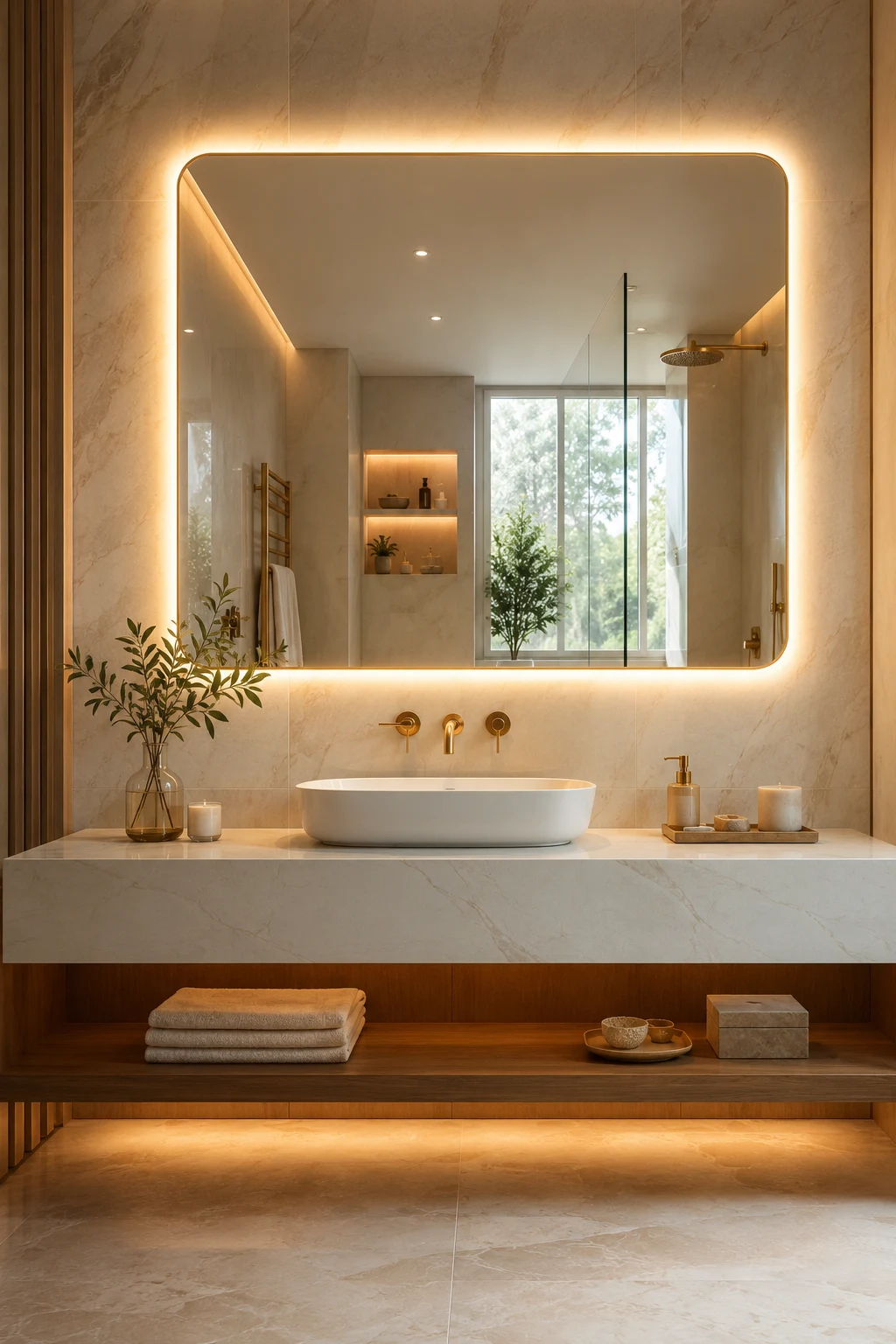 Bring Luxury Home with Backlit LED Bathroom Mirror Designs — led bathroom mirror