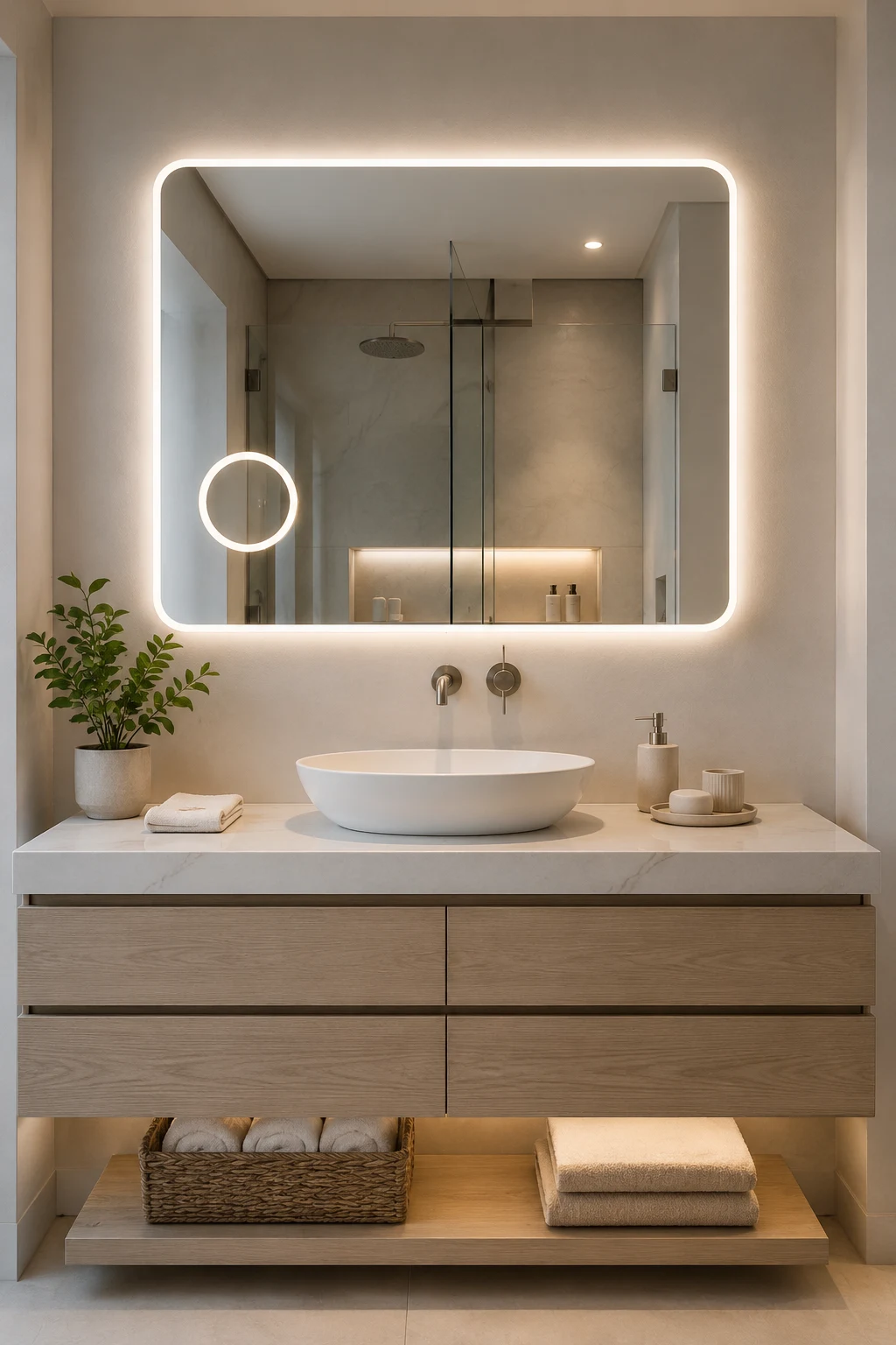 Upgrade Everyday Routines with Smart Features — led bathroom mirror