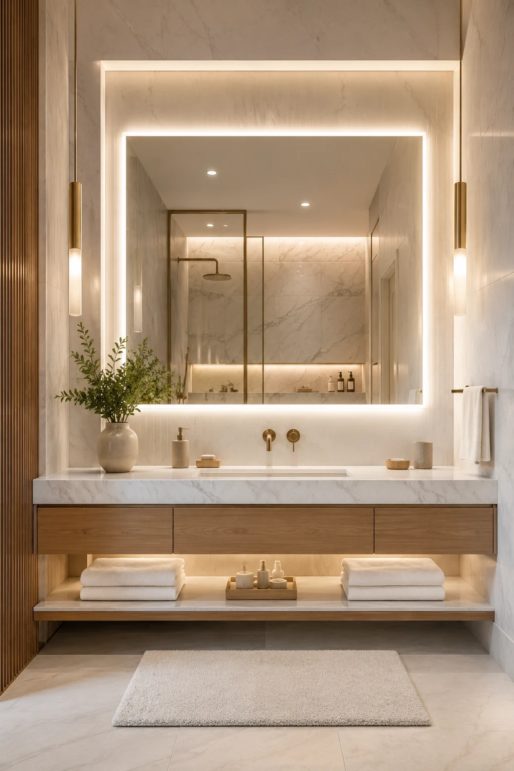 Create a Luxury Hotel-Style LED Mirror Bathroom β led mirror bathroom