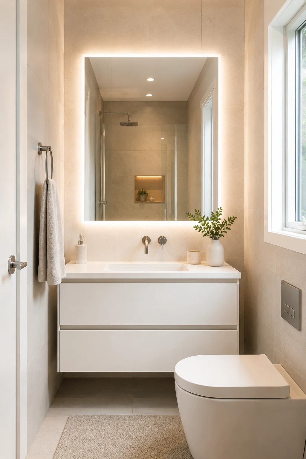 Brighten a Small LED Mirror Bathroom β led mirror bathroom