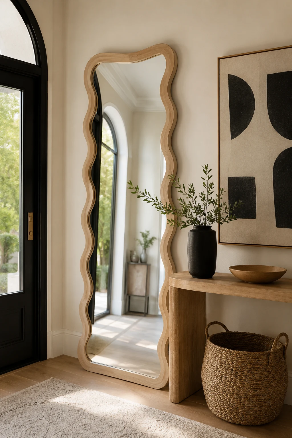 Style Your Entryway with a Wavy Mirror Full Length — wavy mirror full length